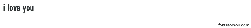 Fonte ErbarLtBoldCondensed – fontes Eu te amo